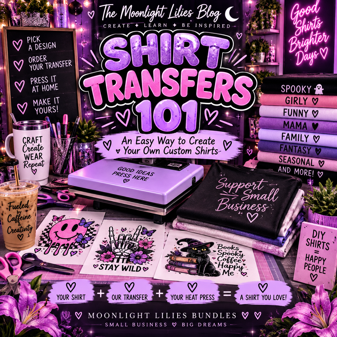 Blog Post #3 — Title  Shirt Transfers 101: An Easy Way to Create Your Own Custom Shirts 👕✨