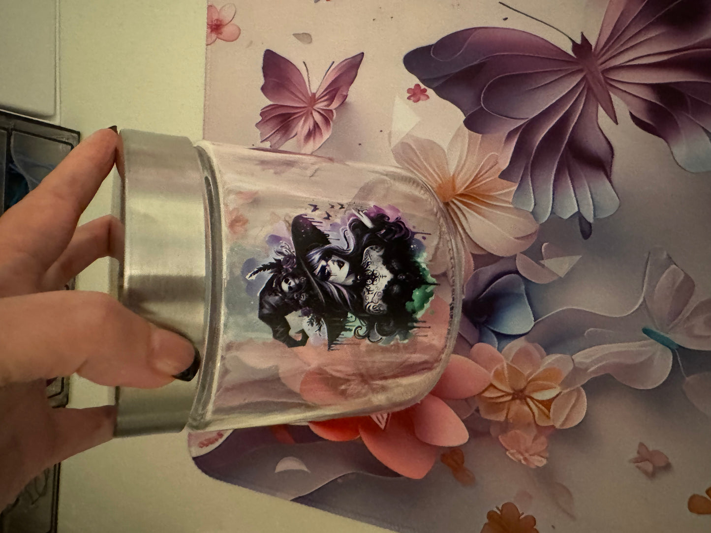Medium Aesthetic Glass Storage Jar | Choose Your Design
