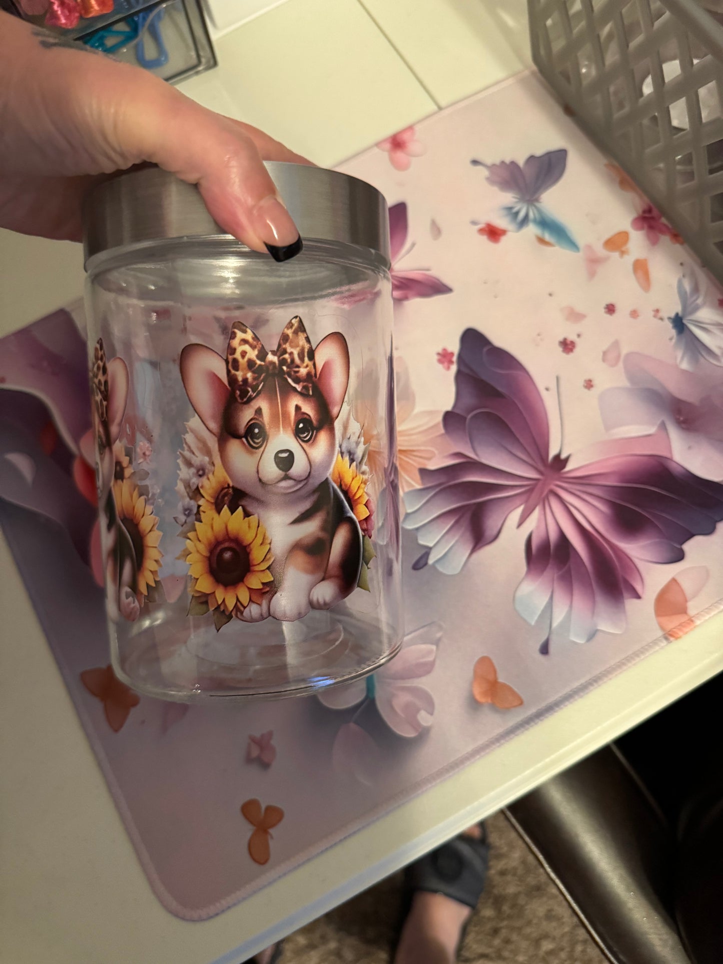 Large Aesthetic Glass Storage Jar | Choose Your Design
