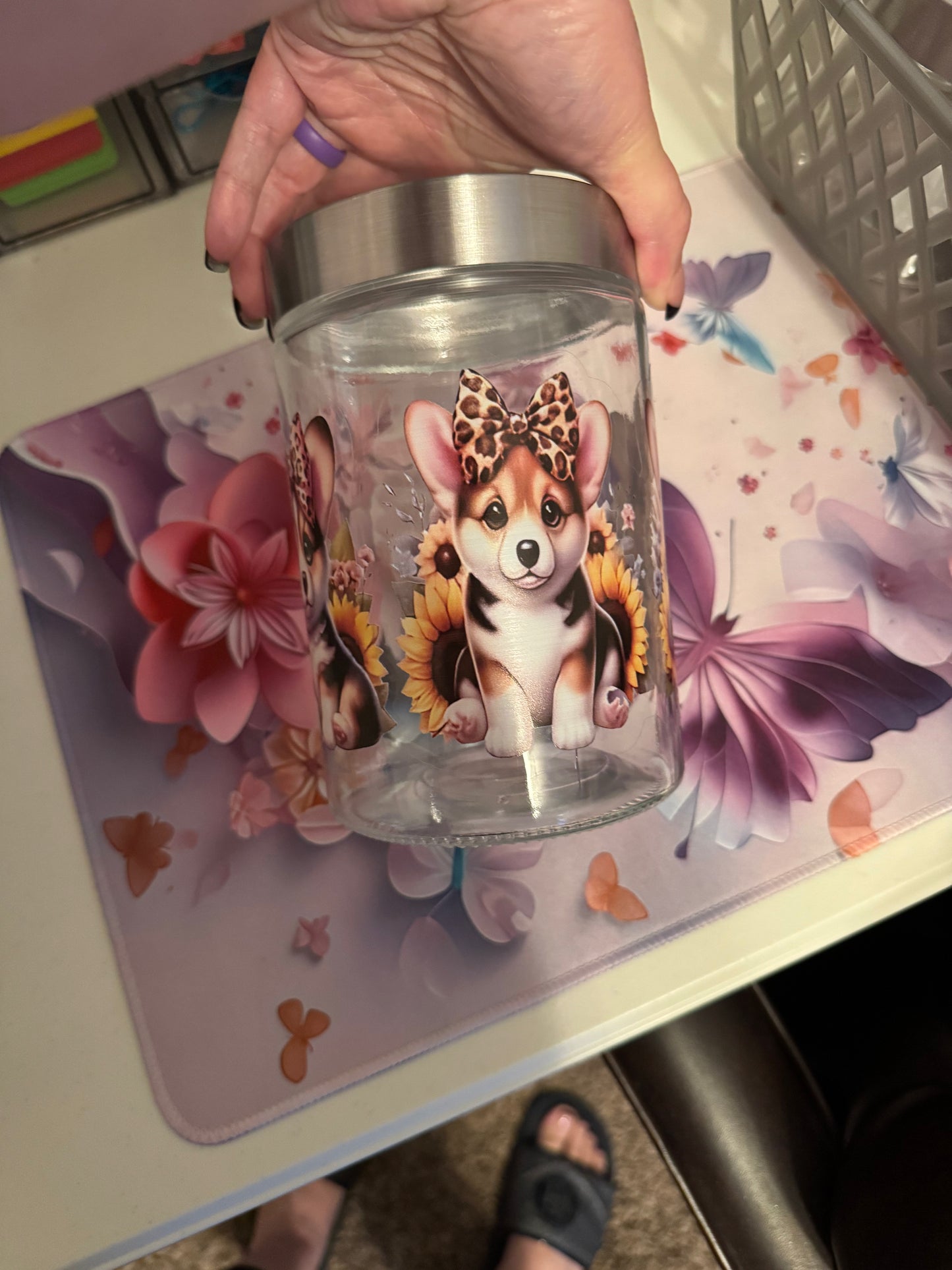 Large Aesthetic Glass Storage Jar | Choose Your Design