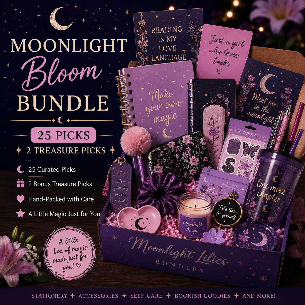 Moonlight Bloom Mystery Bundle | 30 Picks + 2 Treasure Picks