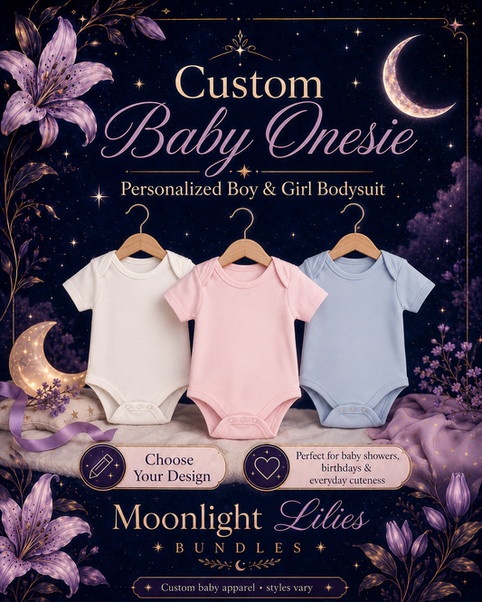 Custom Baby Onesie | Personalized Boy & Girl Bodysuit